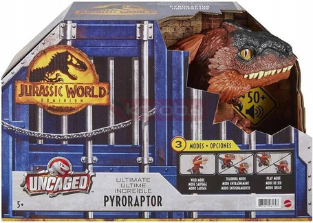 JURASSIC WORLD DINOZAUR PYRORAPTOR interaktywny GYW89