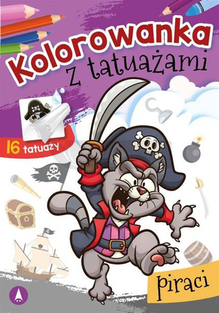 Kolorowanka z tatuażami. Piraci