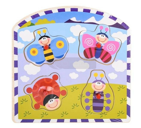 Układanka w ramce - łąka