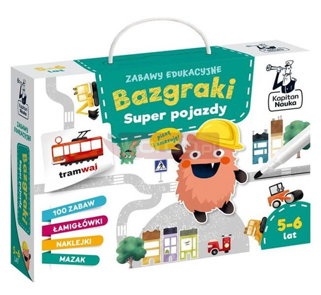 Zabawy edukacyjne. Bazgraki. Super pojazdy