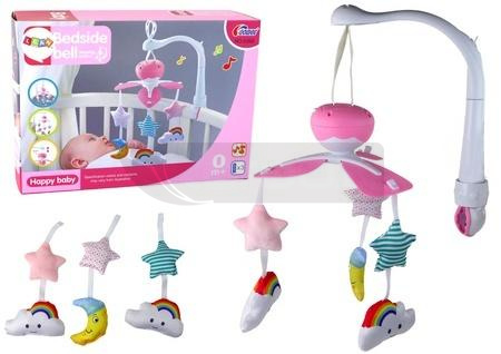 Karuzela do łóżeczka różowa