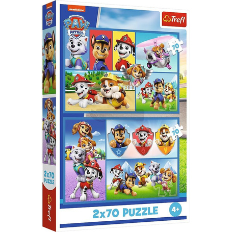 Puzzle 2x70 Psi Patrol rządzi TREFL