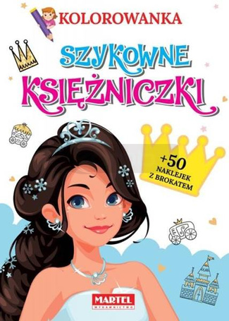 Kolorowanka z naklejkami Szykowne księżniczki