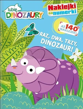 Lubię dinozaury. Naklejki na numerki cz.1