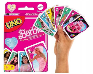 GRA KARTY UNO BARBIE THE MOVIE oryginalne kultowe karty firmy Mattel HPY59
