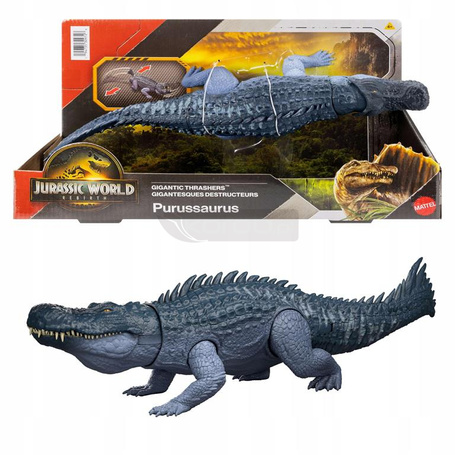 JURASSIC WORLD ODRODZENIE DINOZAUR Purussaurus 37cm gigantyczny atak JGB94