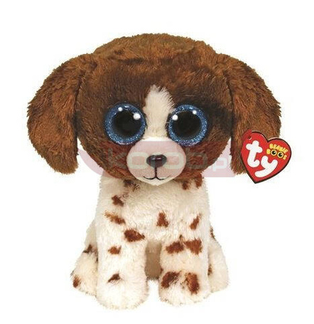 Maskotka Ty Pies brązowo - biały Muddles 24 cm