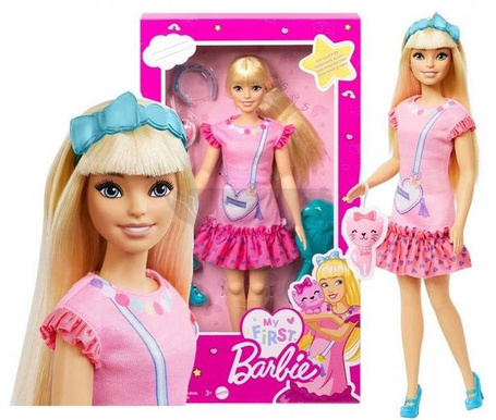 BARBIE MOJA PIERWSZA LALKA BARBIE lalka z kotkiem HLL19