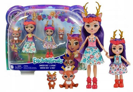 Lalka Enchantimals 2 siostry Danessa Deer HCF80
