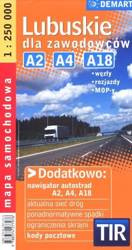 Lubuskie dla zawodowców. TIR. Mapa samochodowa