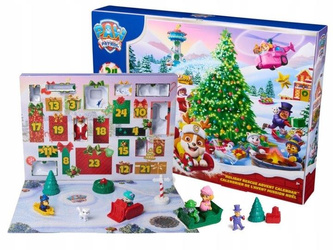 PSI PATROL KALENDARZ ADWENTOWY 24 niespodzianki, pieski i akcesoria zimowe 6073664