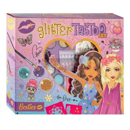 Zestaw do tatuaży z brokatem