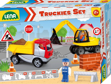 Truckies Zestaw pojazdów budowlanych z akcesoriami