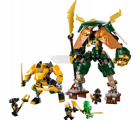 LEGO NINJAGO 71794 DRUŻYNA MECHÓW NINJA LLOYDA I ARINA zestaw klocków +9