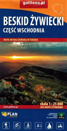 Mapa - Beskid Żywiecki cz. wszchodnia 1:25 000