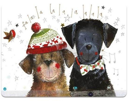 Podkładka pod talerz Świąteczne psy La la Święta