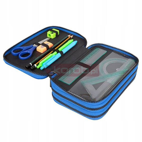 COOLPACK PIÓRNIK POTRÓJNY Z WYPOSAŻENIEM GAME dla chłopaka F067657