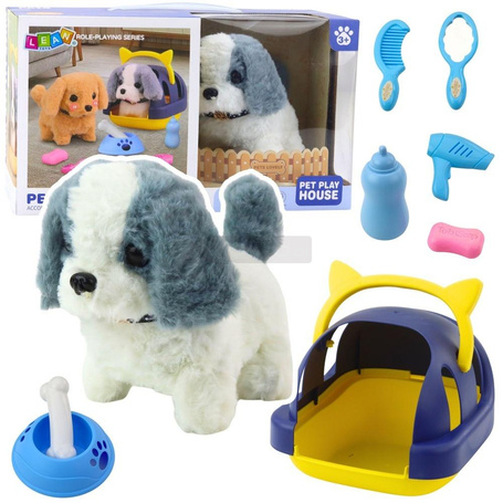 Pies interaktywny pluszowy chodzi Szczeka