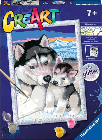 Malowanka CreArt dla dzieci Husky