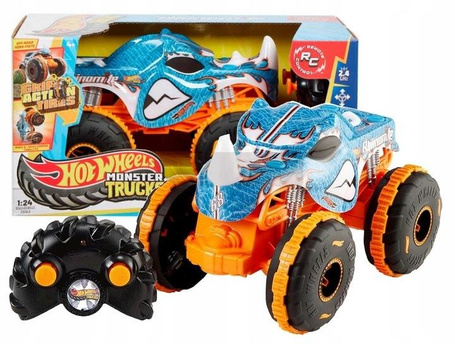 HOT WHEELS MONSTER TRUCK RC RHINOMITE 1:24 auto sterowane pilotem JBK11