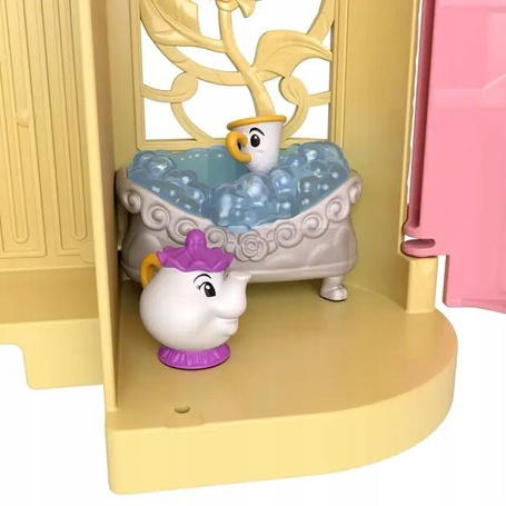 DISNEY ZAMEK KSIEŻNICZKI + LALKA KSIĘŻNICZKA BELLA mała laleczka 9 cm HLW92