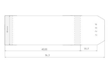 Okładka regulowana 220x580mm (25szt)