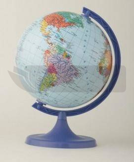 Globus polityczny w folii termokurczliwej 16 cm