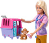 LALKA BARBIE RATOWNICZKA ZWIERZĄT zestaw z małpką i tygryskiem HRG50