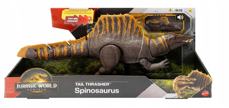 JURASSIC WORLD DINOZAUR Podwójny Atak Spinozaur figurka 56cm z dźwiękiem JGB56