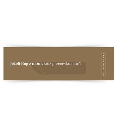 Zakładka duża - Jeżeli Bóg z nami