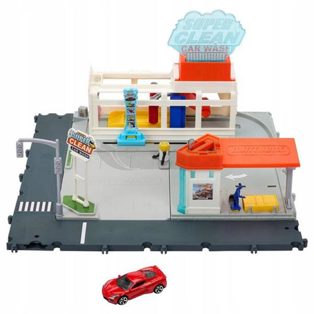 MATCHBOX ZESTAW PRAWDZIWE PRZYGODY myjnia samochod HNJ54