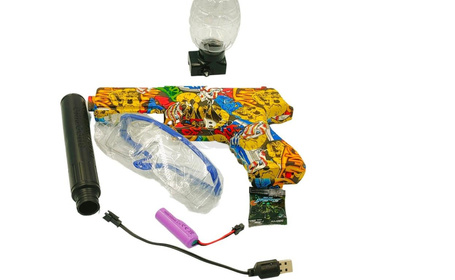 Pistolet na kulki żelowe i strzałki z ładowrką