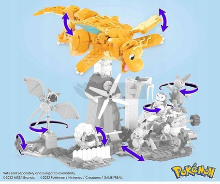 MEGA CONSTRUX KLOCKI 387 el POKEMON DRAGONITE HKT25