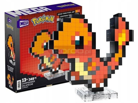 MEGA CONSTRUX KLOCKI 349 el POKEMON CHARMANDER PIXEL ART HTH76
