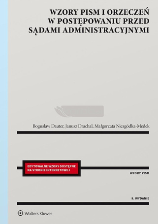 Wzory pism i orzeczeń w postępowaniu przed...
