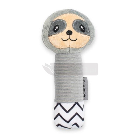 Grzechotka pluszowa z piszczkiem New Baby Sloth