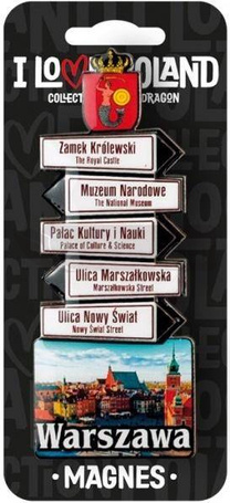 Magnes I love Poland Warszawa ILP-MAG-C-WAR-11