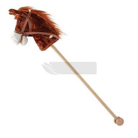 Hobby Horse z dźwiekiem i kółkami Bruno brązowy