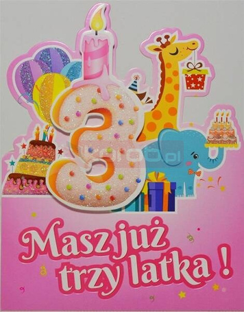 Karnet Urodziny 3