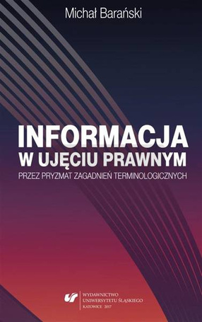 Informacja w ujęciu prawnym przez pryzmat...
