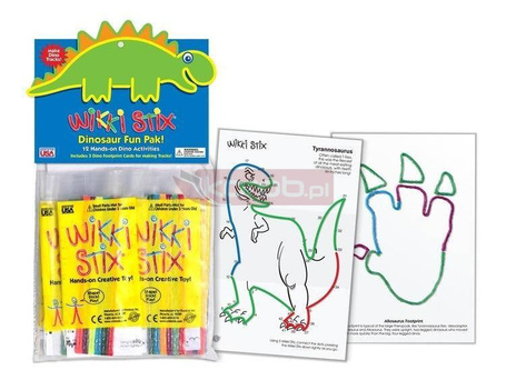 Woskowe sznureczki Party Dino