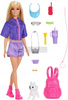 LALKA BARBIE MALIBU Przygody na łonie natury, zestaw z pieskiem JJV59