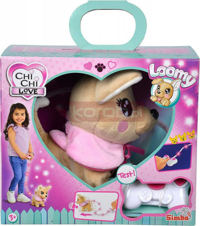 Maskotka interaktywna ChiChi Love Loomy sterowany na świecący kabel