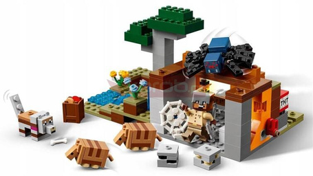 LEGO MINECRAFT 21269 Wyprawa do pancernikowej kopalni zestaw klocków +8 lat