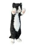 Kot stojący czarno-biały 25cm