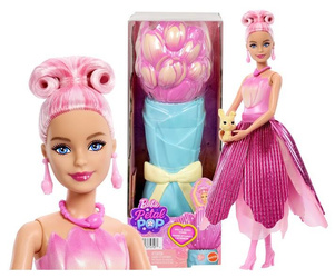 LALKA BARBIE Barbie Petal Pop Bukiet Tulipanów, pachnąca lalka + króliczek JMF57