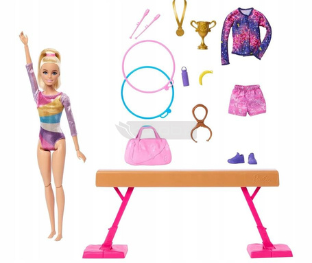 LALKA BARBIE GIMNASTYCZKA zestaw do zabawy dla dzieci +3 lata HRG52