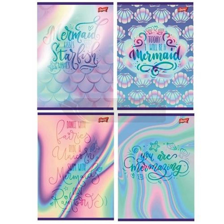 Zeszyt A5/16K linia 2 kolor Pastel Mermaid (15szt)