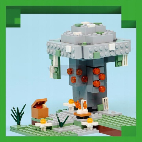 KLOCKI LEGO MINECRAFT 21586 Blady ogród, zestaw klocków dla dzieci +7
