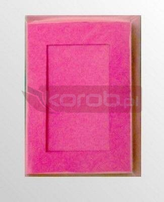 Karta passepartout + koperta pink 5szt